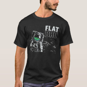 Funny Astronaut Flat Earth Conspiracy Theory Spaß T-Shirt