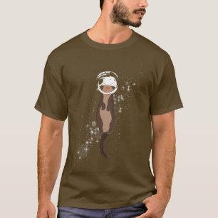 Funny Astronaut Otter T-Shirt