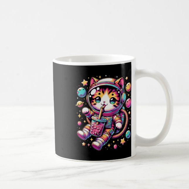 Funny Astronaut Space Kawaii Boba Tea Kata Kaffeetasse (Rechts)