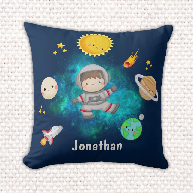 Funny Astronaut Spaceship Boy Gift Kissen (Von Creator hochgeladen)