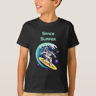 Funny Astronauts Surfen im Weltraum T-Shirt