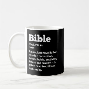 Funny Atheist Anti-Religion Atheismus Bibel Kaffeetasse