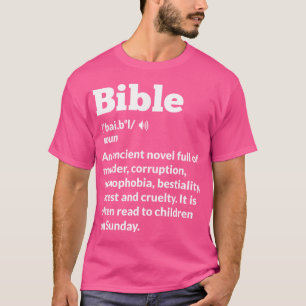 Funny Atheist Anti-Religion Atheismus Bibel T-Shirt