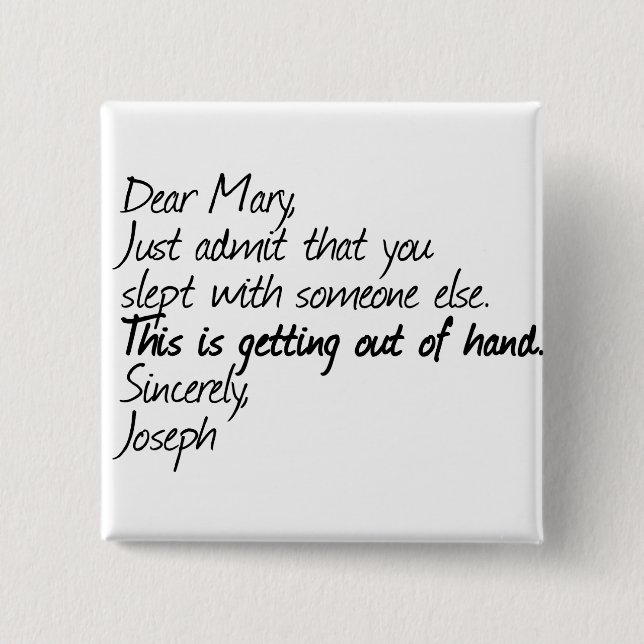 Funny Atheist Design Button (Vorderseite)