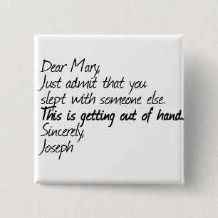 Funny Atheist Design Button