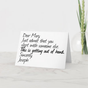 Funny Atheist Design Feiertagskarte