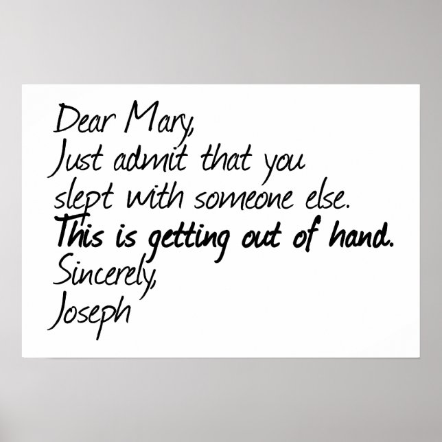 Funny Atheist Design Poster (Vorne)