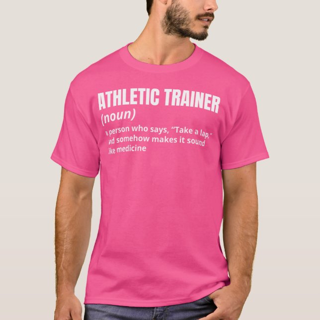 Funny Athleticrainer Sportsraining White friend T-Shirt (Vorderseite)