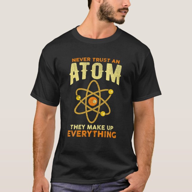 Funny Atom Art Men Stechmull Chemie T-Shirt (Vorderseite)