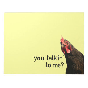 Funny Attitude Chicken Notizblock