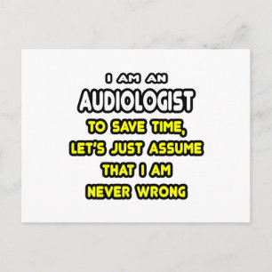 Funny Audiologist T - Shirt und Geschenke Postkarte