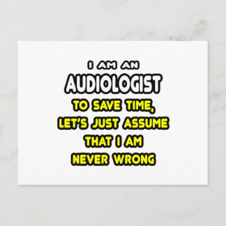Funny Audiologist T - Shirt und Geschenke Postkarte