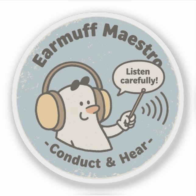 Funny Audiology Musician Gift Aufkleber (Vorderseite)