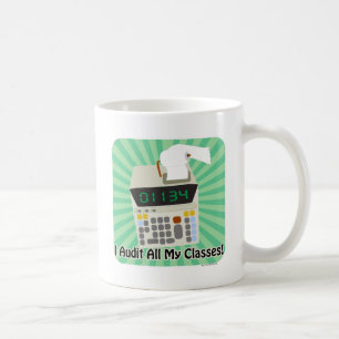 Funny Audit Classes Uni Student Cartoon Kaffeetasse