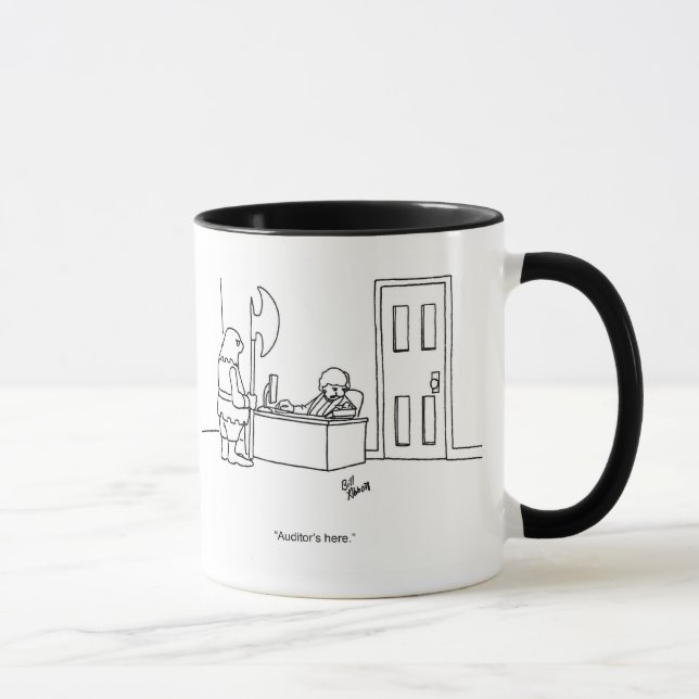 Funny "Auditor's Here" Business Tasse Geschenk (Rechts)