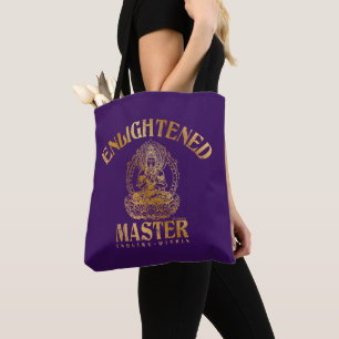 Funny "Aufklärter Meister" Imitats Gold auf Lila