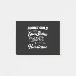 Funny August Geburtstag Shirts Geschenke Post-it Klebezettel