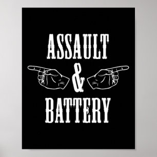 Funny Ault und Battery Bodybuilding Poster
