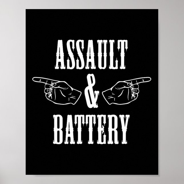 Funny Ault und Battery Bodybuilding Poster (Vorne)