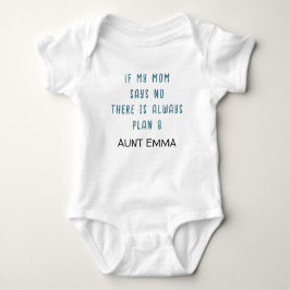 FUNNY AUNT Slogan Individuelle Name Baby Strampler
