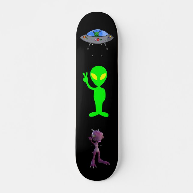 FUNNY AUSSERIRDISCHEN UFO Skateboards (Vorne)