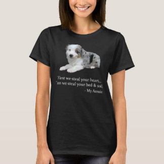 Funny Aussie Graphic - Blue Merle Australian Sheph T-Shirt