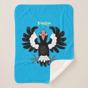 Funny Australian Magpie Cartoon Illustration Sherpadecke