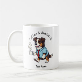 Funny Australian Shepherd Dog Business Suit Coffee Kaffeetasse
