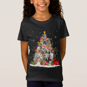 Funny Australian Shepherd Dog Weihnachtsbaum Xmas T-Shirt