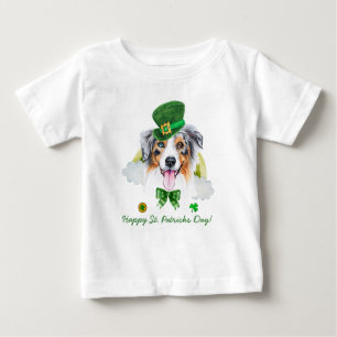 Funny Australian Shepherd Gold St Patricks Day Baby T-shirt