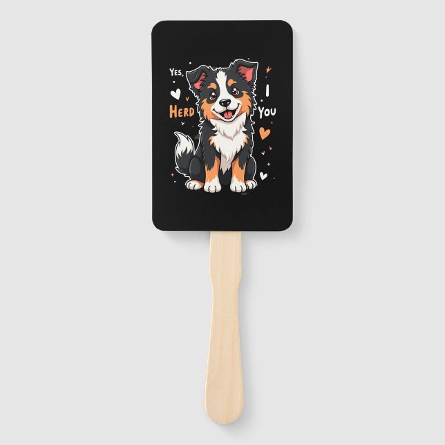 Funny Australian Shepherd Mama Gifts Aussie Yes I  Fächer (Vorderseite)