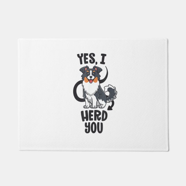 Funny Australian Shepherd Mama Gifts Aussie Yes I  Fußmatte (Vorderseite)