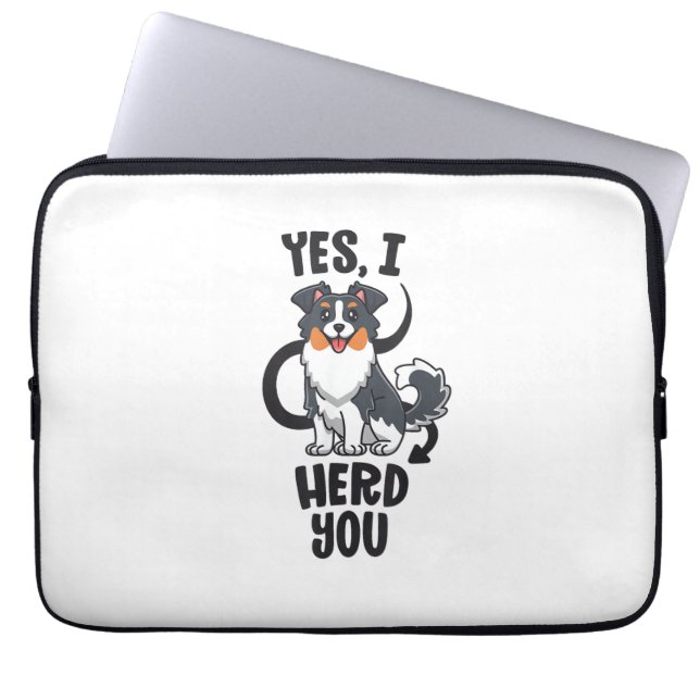 Funny Australian Shepherd Mama Gifts Aussie Yes I  Laptopschutzhülle (Vorderseite)