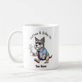 Funny Australian Silky Terrie Business Suit Coffee Kaffeetasse