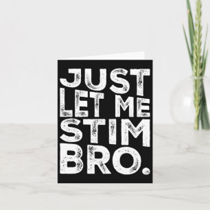 Funny Autism Awareness Autismus Just Lass Me Stim Karte