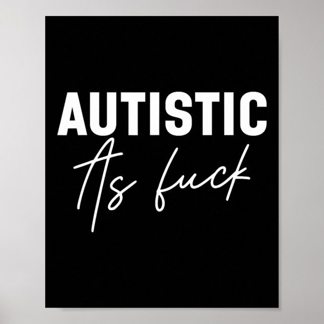 Funny Autism Jokes Poster (Vorne)