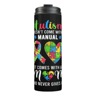 Funny Autism Mama Shirt für Frauen. Diese Coole Au Thermosbecher