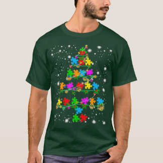 Funny Autism Weihnachtsbaum Dekoration Geschenk T-Shirt