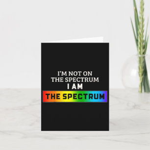 Funny Autismus Meme bin ich nicht auf dem Spektrum Karte