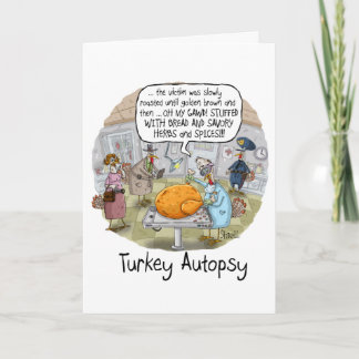 FUNNY AUTOPSY ERNTEDANK CARD UND GIFT KARTE
