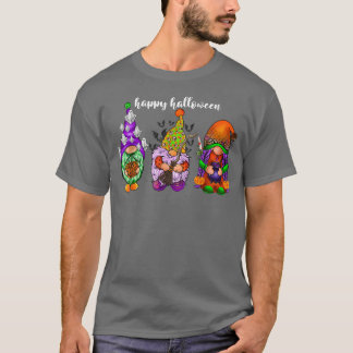 Funny Autumn Halloween Gnomen, Spooky Garden Gnome T-Shirt