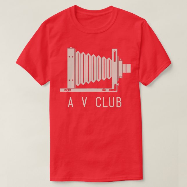 Funny AV Audio Visuell Club Antike Kamera T-Shirt (Design vorne)