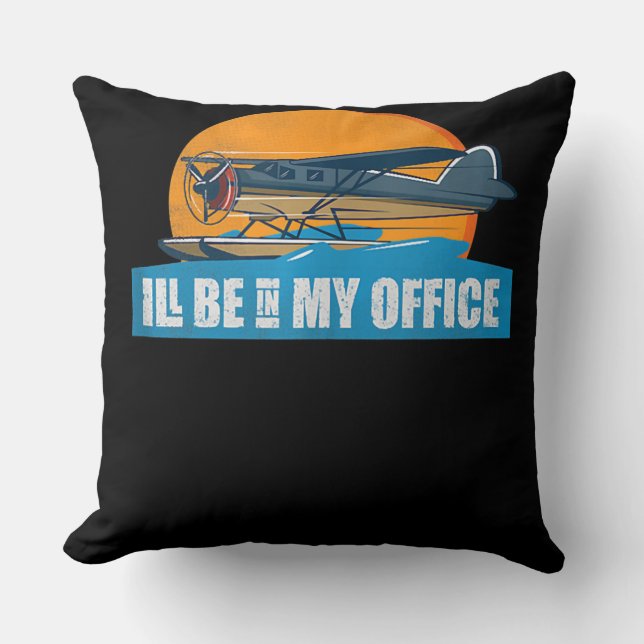 Funny Aviation Apparel Be Office Funny Pilot Gesch Kissen (Vorderseite)