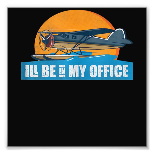 Funny Aviation Apparell Be Office Funny Pilot Gesc Fotodruck (Vorne)