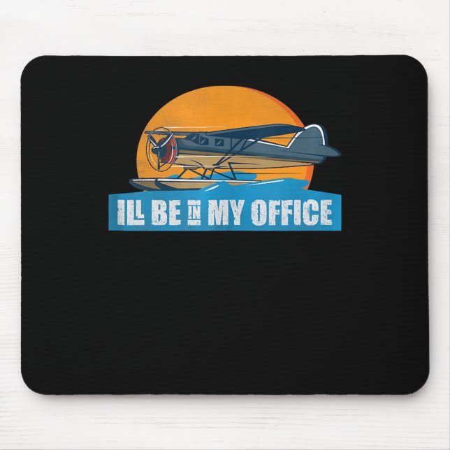 Funny Aviation Apparell Be Office Funny Pilot Gesc Mousepad (Vorne)