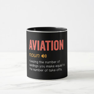 Funny Aviation Definition Tasse