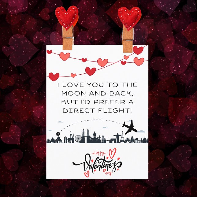 Funny Aviation Joke, Foto Valentine's Day Card Karte (Von Creator hochgeladen)