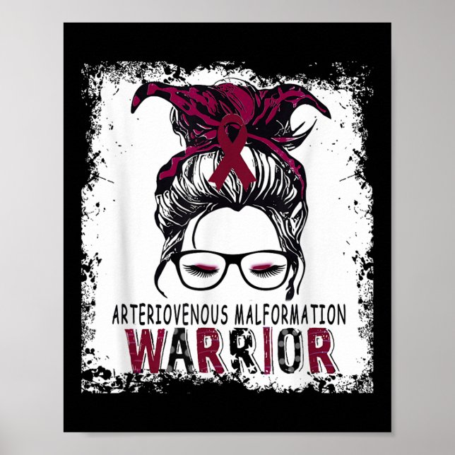 Funny Avm Arteriovenous Malformation Awareness, Poster (Vorne)