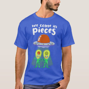 Funny Avocado Alien Niedlich Vegan Wir kommen in P T-Shirt