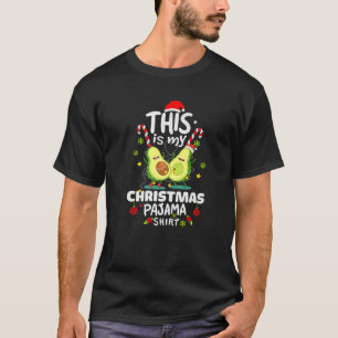 Funny Avocado Das ist mein Weihnachtspajama T-Shirt